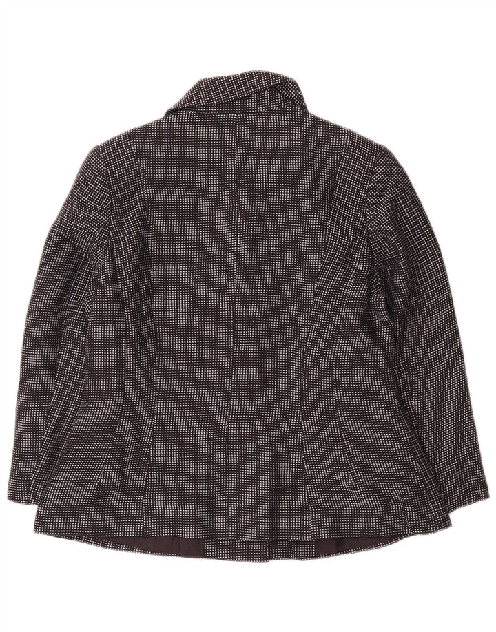 Marks & Spencer Γυναικείο σακάκι blazer 4 κουμπιών UK 14 Medium Navy Blue