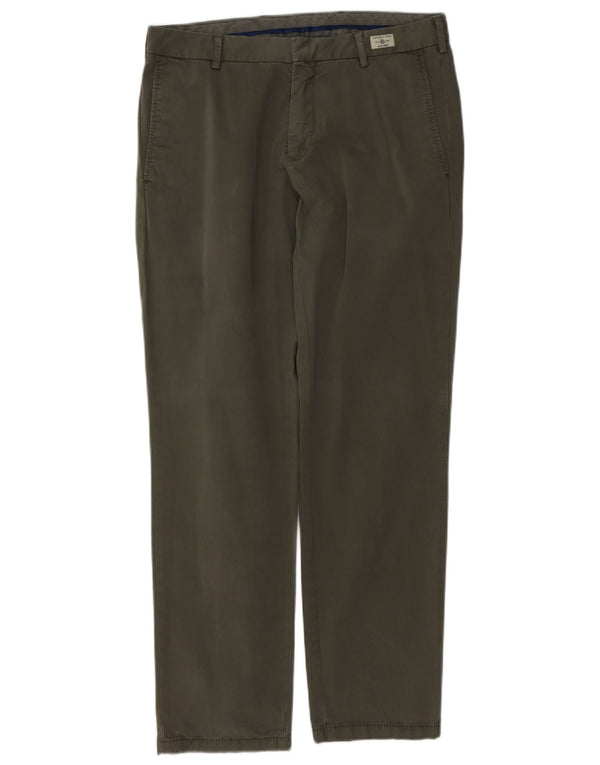 TOMMY HILFIGER Ανδρικό ίσιο παντελόνι Chino W33 L32 Χακί βαμβακερό