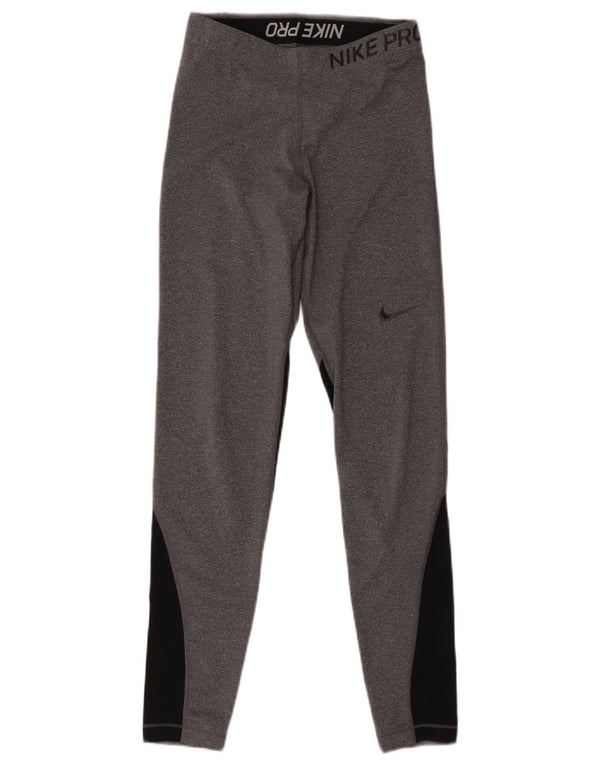 Γυναικεία κολάν Nike UK 8 Small Grey Colourblock Sports