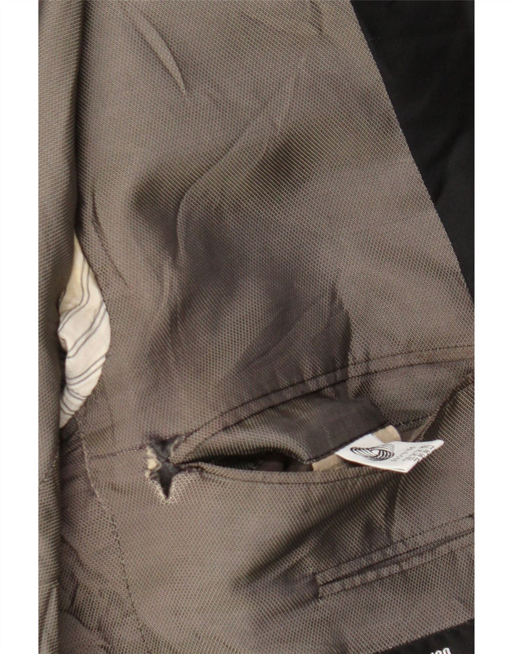 Ανδρικό σακάκι σακάκι Hugo Boss 1 κουμπιού IT 52 XL μαύρο μαλλί