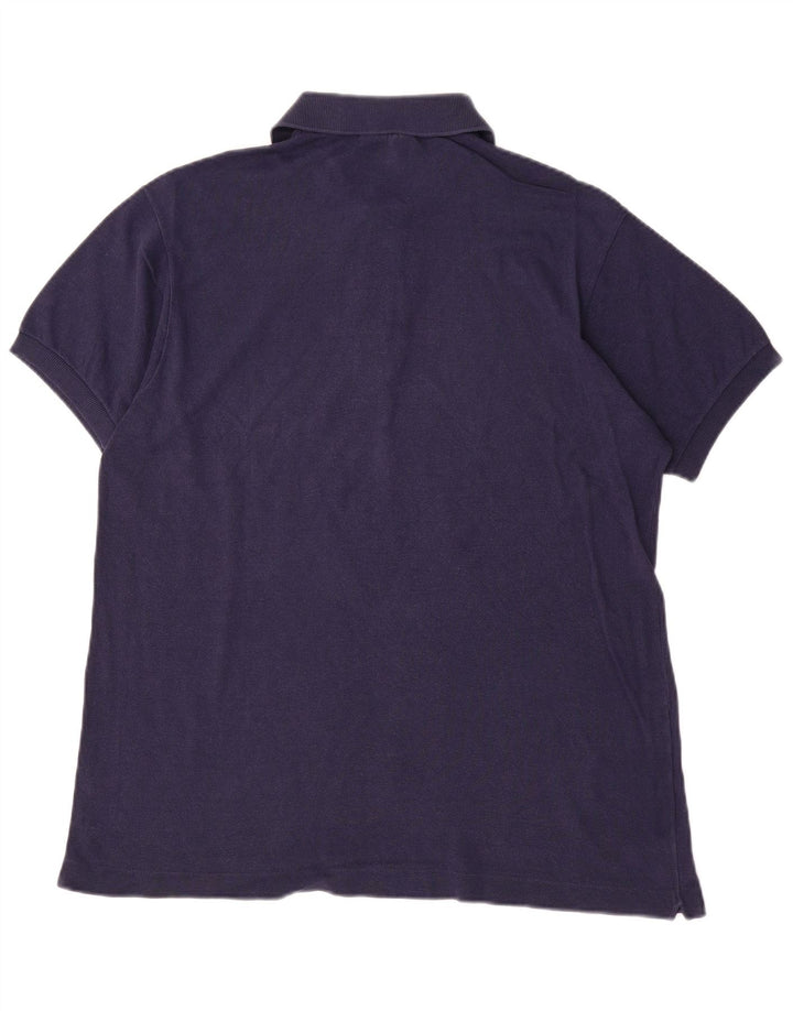 Ανδρικό πουκάμισο πόλο LACOSTE Νούμερο 5 Μεγάλο Βαμβακερό Navy Blue