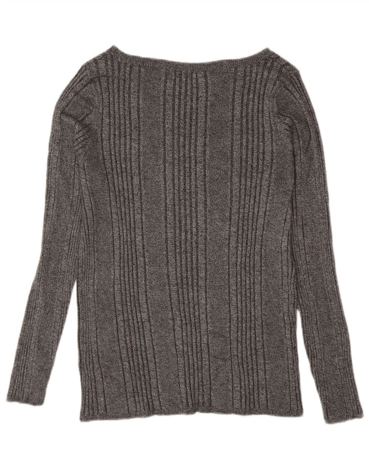 Marks & Spencer Γυναικείο τοπ μακρυμάνικο UK 18 XL γκρι βισκόζη