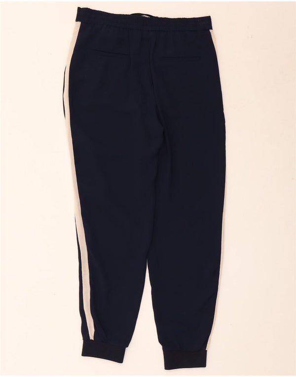 Zara Γυναικεία αθλητική φόρμα παντελόνι Joggers UK 6 XS Navy Blue Colourblock