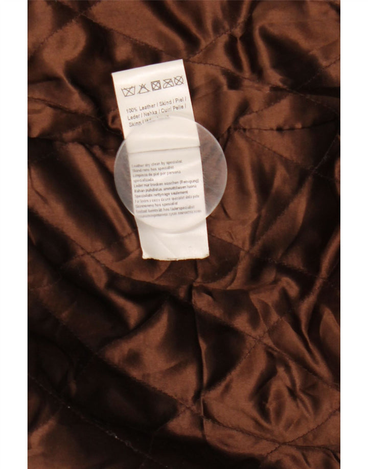 Vintage Ανδρικό Δερμάτινο Μπουφάν UK 40 Large Brown Δερμάτινο