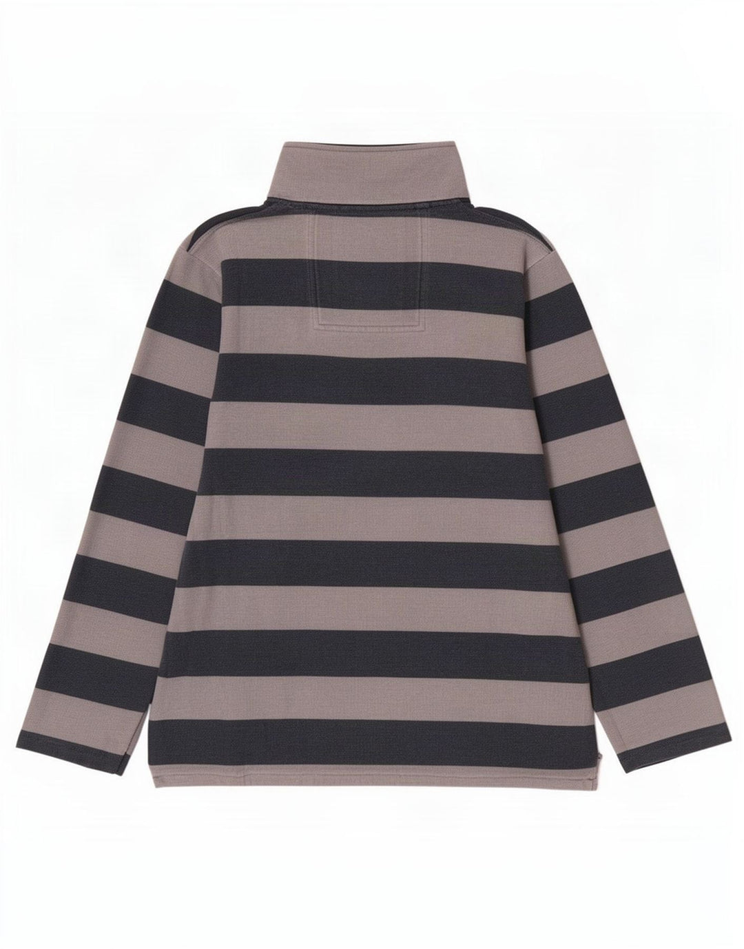 Ανδρικό φούτερ με φερμουάρ Crew Clothing, μεσαίο γκρι ριγέ