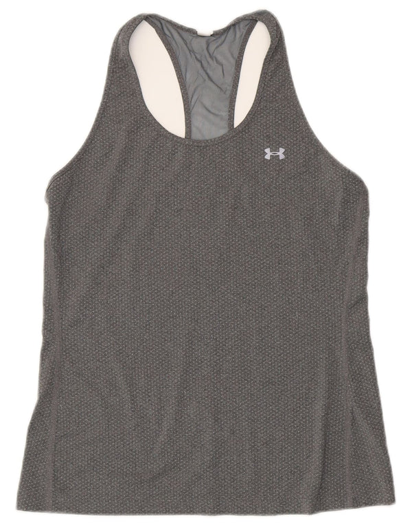 Under Armour Γυναικείο Heat Gear Vest Top UK 12 Medium Grey Polyester