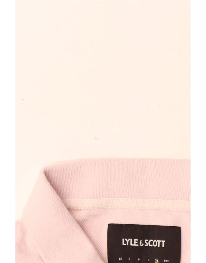 Ανδρικό πουκάμισο πόλο Lyle & Scott XL Ροζ βαμβακερό