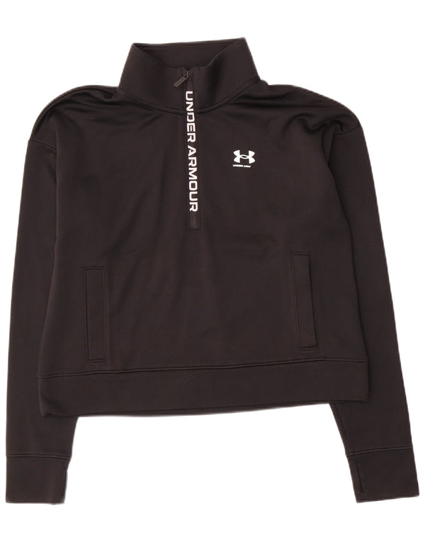 Under Armour Γυναικεία Φούτερ με γραφικά Crop Jumper UK 10 Small Black
