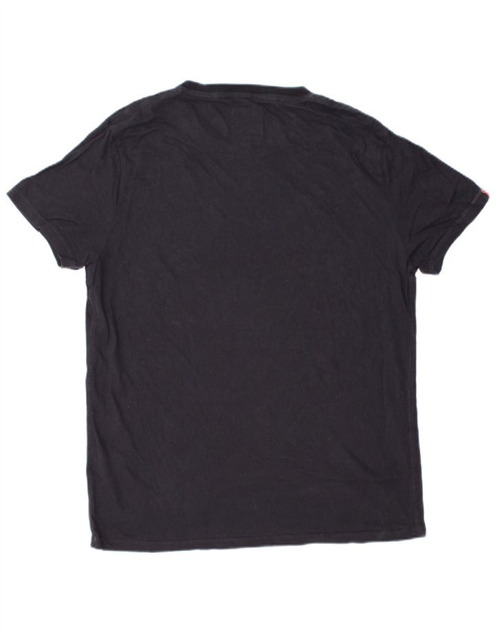 Ανδρικό T-Shirt SUPERDRY Top 2XL Navy Blue Cotton