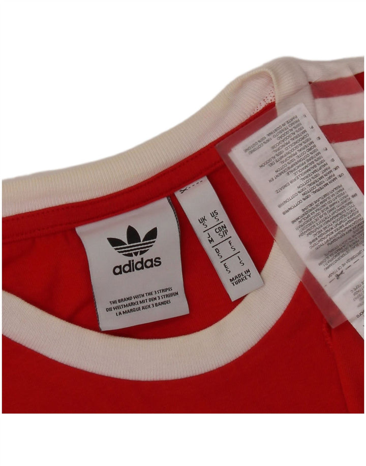 Ανδρικό T-Shirt ADIDAS Top Μικρό κόκκινο βαμβακερό
