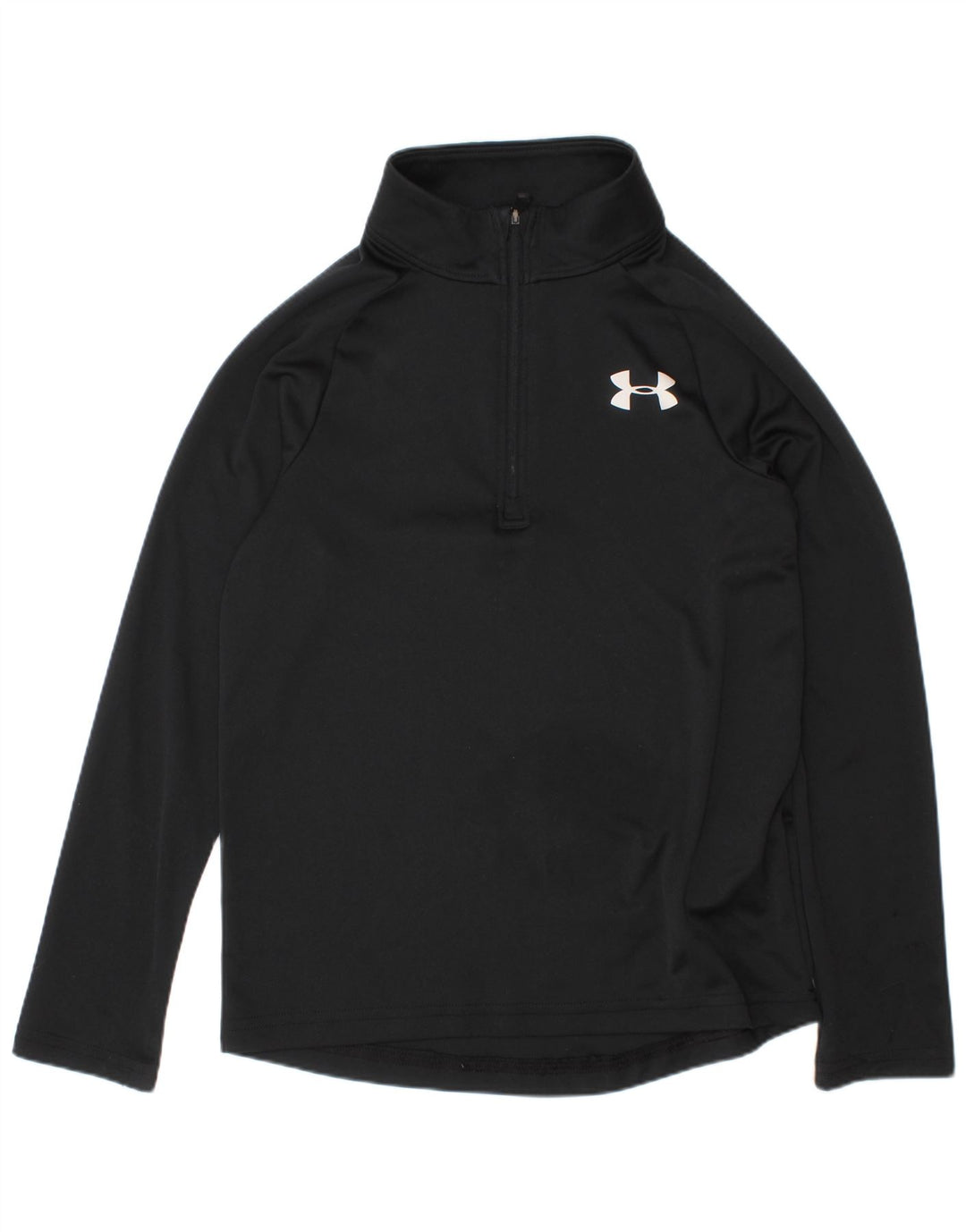 UNDER ARMOUR Boys Heat Gear Πουλόβερ Φόρμα Top 7-8 ετών Small Black