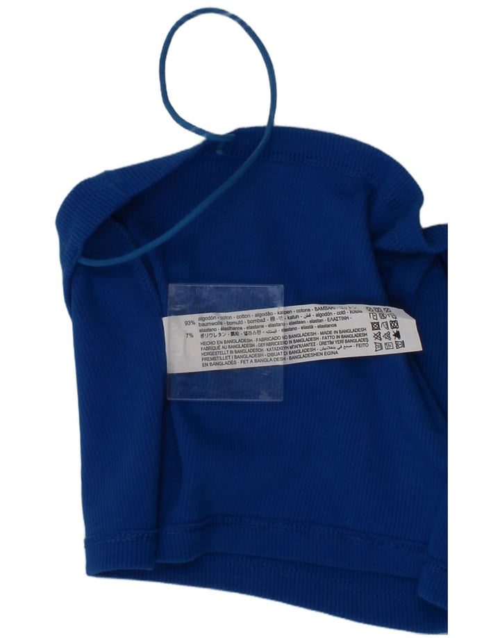 Zara Γυναικείο Bralette Cami Top Μικρό Μπλε Βαμβακερό