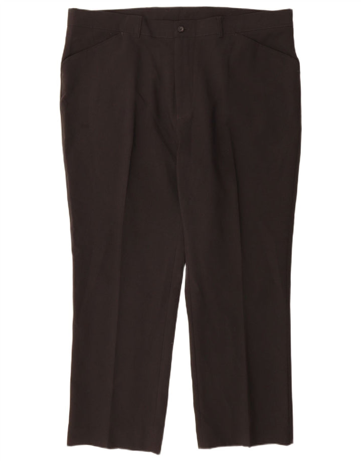 Ανδρικό ίσιο casual παντελόνι Farah W42 L29 Μαύρο πολυεστέρα