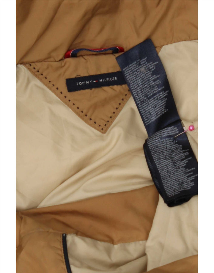 Tommy Hilfiger γυναικείο παλτό με κουκούλα UK 10 Small Brown Polyester