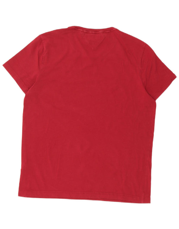 Tommy Hilfiger Ανδρικό T-Shirt Extra Slim Top XL Red Cotton