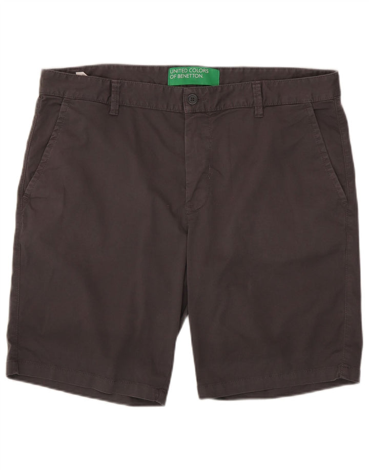 BENETTON Ανδρικό σορτς Chino IT 54 2XL W42 Γκρι βαμβακερό