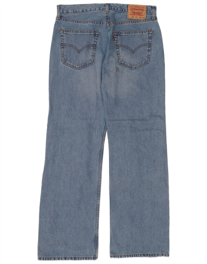 Levi's Mens 527 Bootcut Jeans W34 L32 Μπλε βαμβακερό