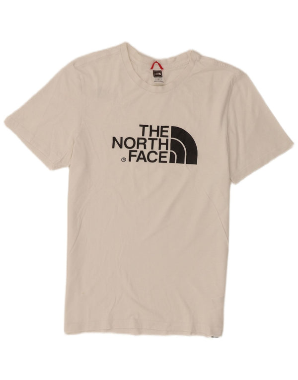 The North Face Ανδρικό γραφικό T-Shirt Top Μικρό λευκό βαμβακερό