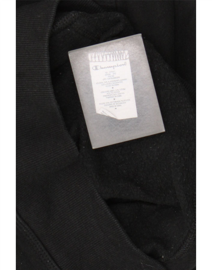 Champion Mens Hoodie Jumper Μεσαίο μαύρο βαμβακερό