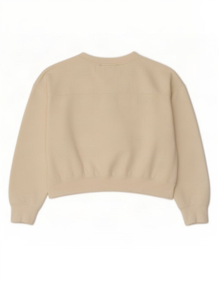 Zara Γυναικεία φούτερ υπερμεγέθης Crop Jumper UK 14 Medium Off White