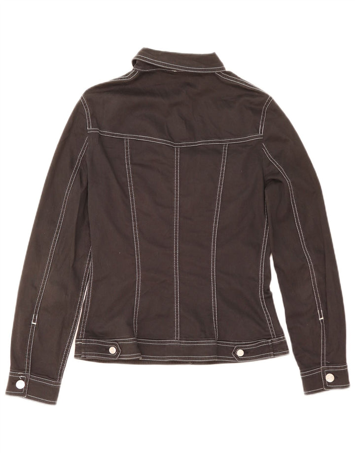 Conte of Florence Γυναικείο Utility Jacket UK 12 Medium Black Cotton
