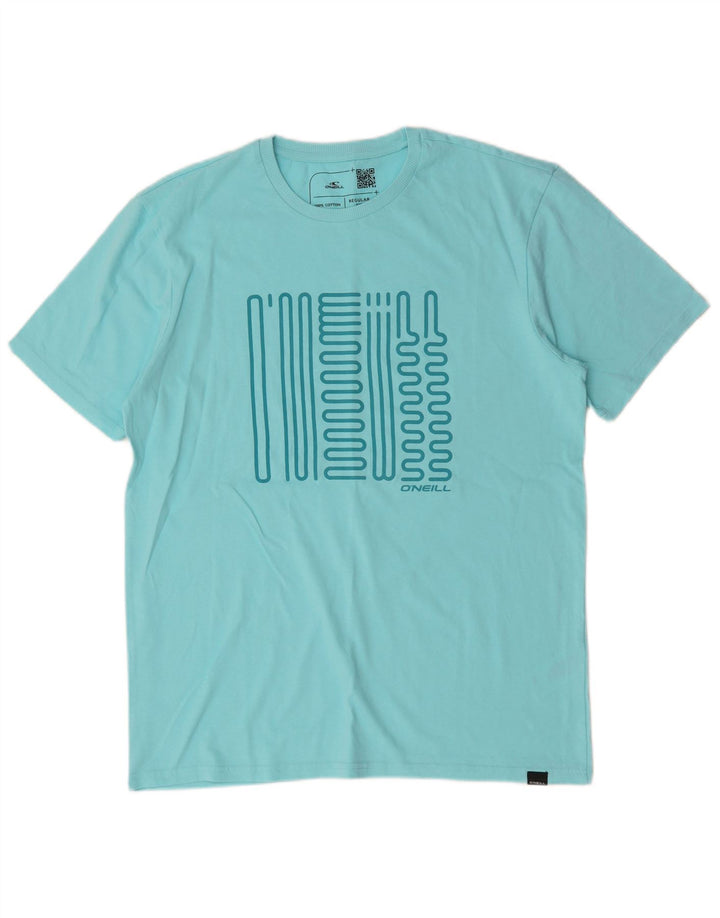 O'Neill Ανδρικό T-Shirt με κανονική εφαρμογή γραφικό μπλουζάκι από μεσαίο μπλε βαμβακερό