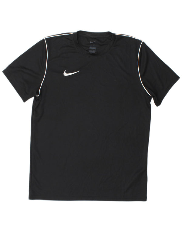 Ανδρικό T-shirt Nike Dri Fit Slim Fit Top μεγάλο μαύρο πολυεστέρα