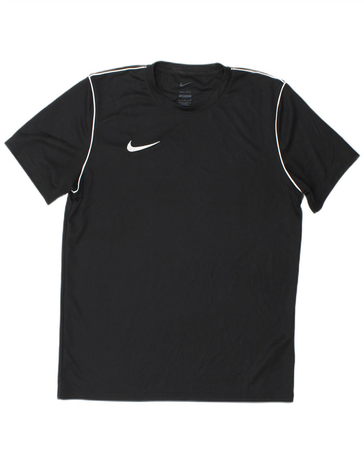 Ανδρικό T-shirt Nike Dri Fit Slim Fit Top μεγάλο μαύρο πολυεστέρα