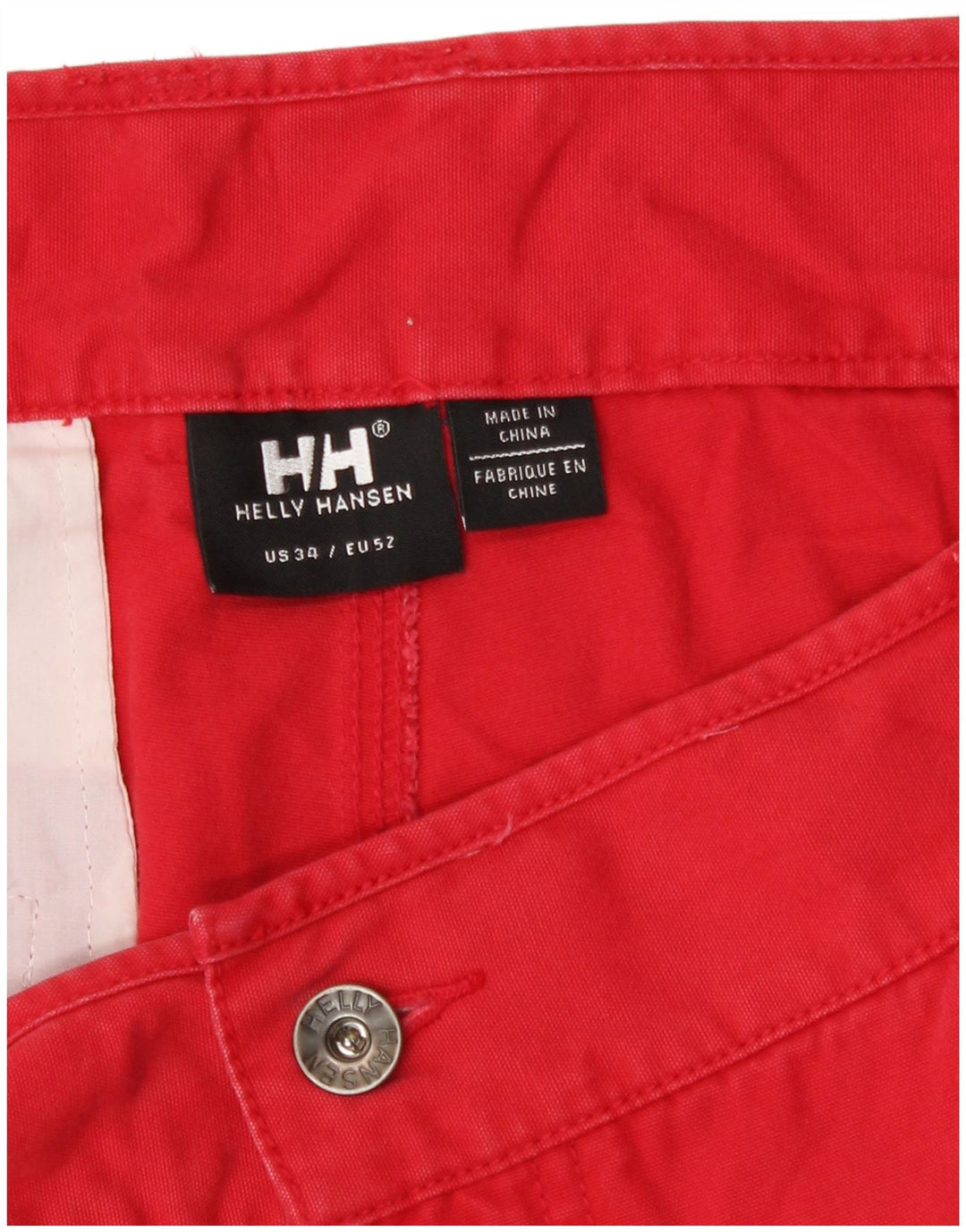 Ανδρικό σορτς Chino Helly Hansen W34 μεγάλο κόκκινο βαμβακερό