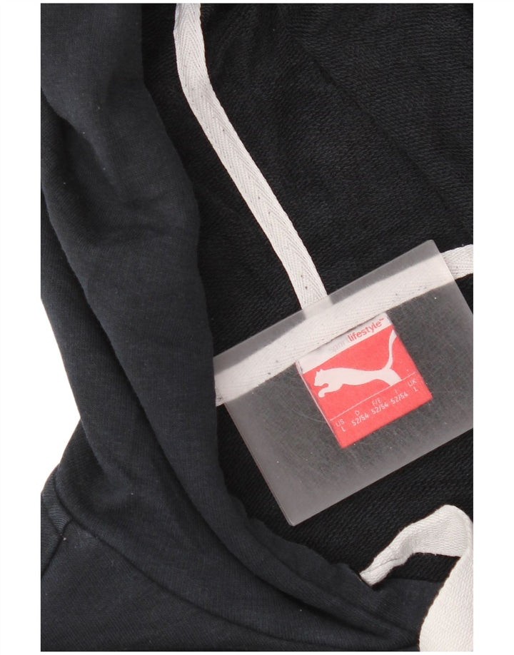 Ανδρικό γραφικό φούτερ με κουκούλα Puma Large Navy Blue