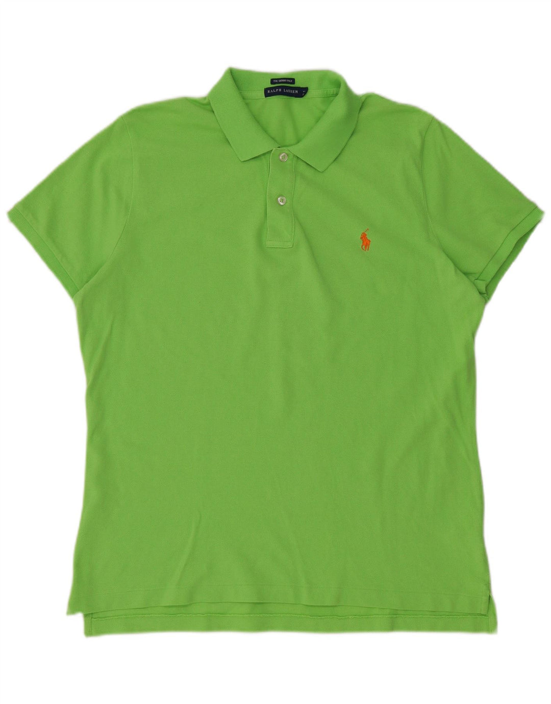 RALPH LAUREN Γυναικείο Skinny Polo πουκάμισο UK 18 XL Πράσινο βαμβακερό