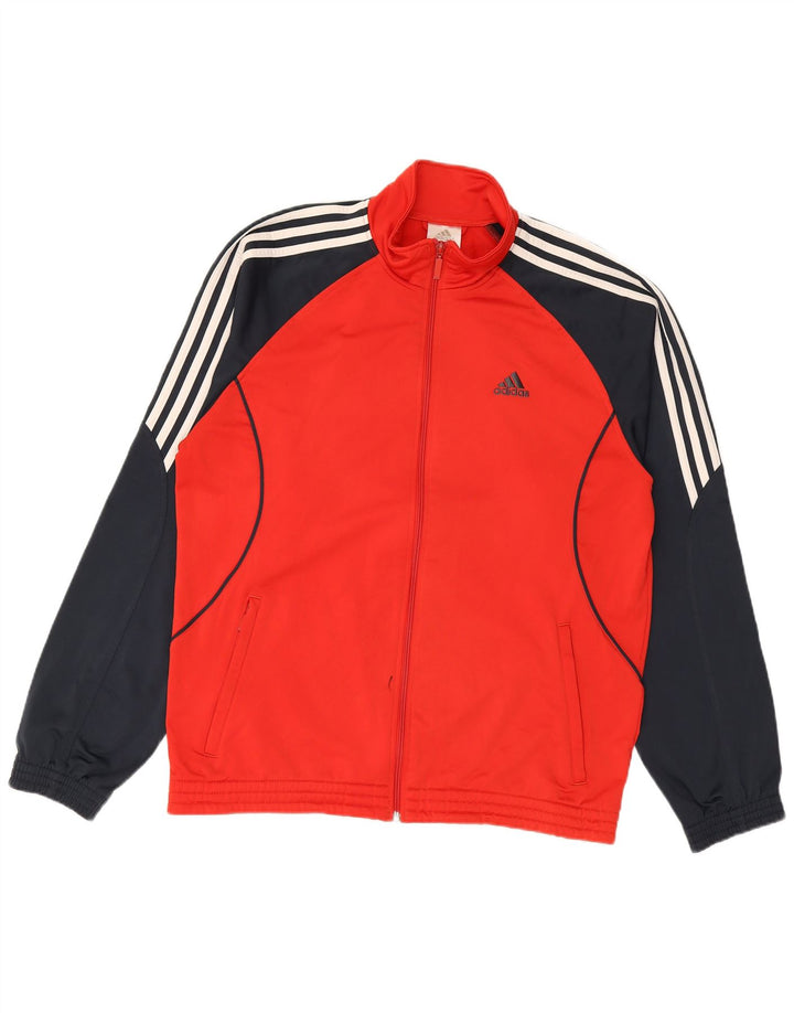 Ανδρική φόρμα Adidas Top Jacket UK 42/44 Μεγάλο κόκκινο χρώμα πολυεστέρα