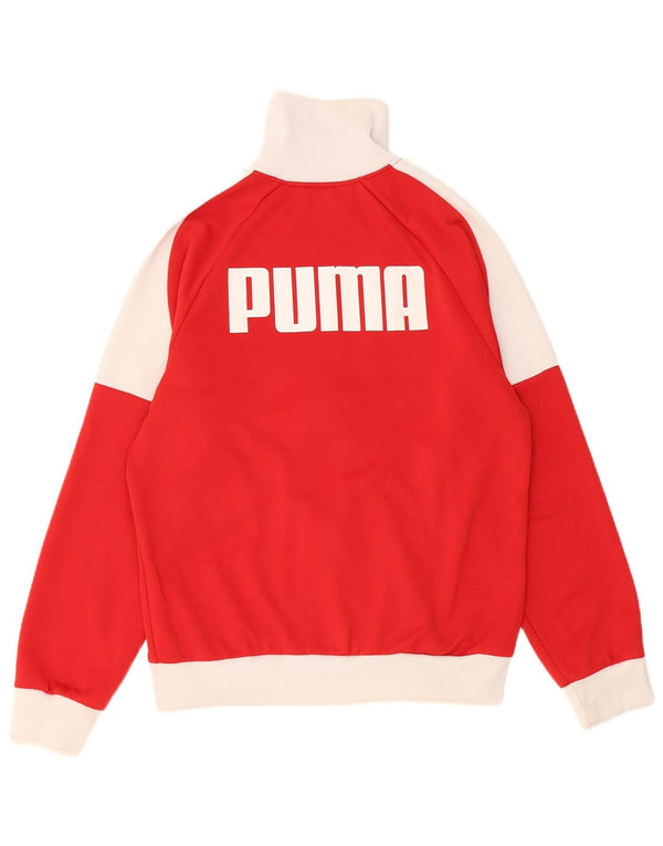 Puma Girls Graphic αθλητική φόρμα Top Jacket 15-16 Years Red Colourblock