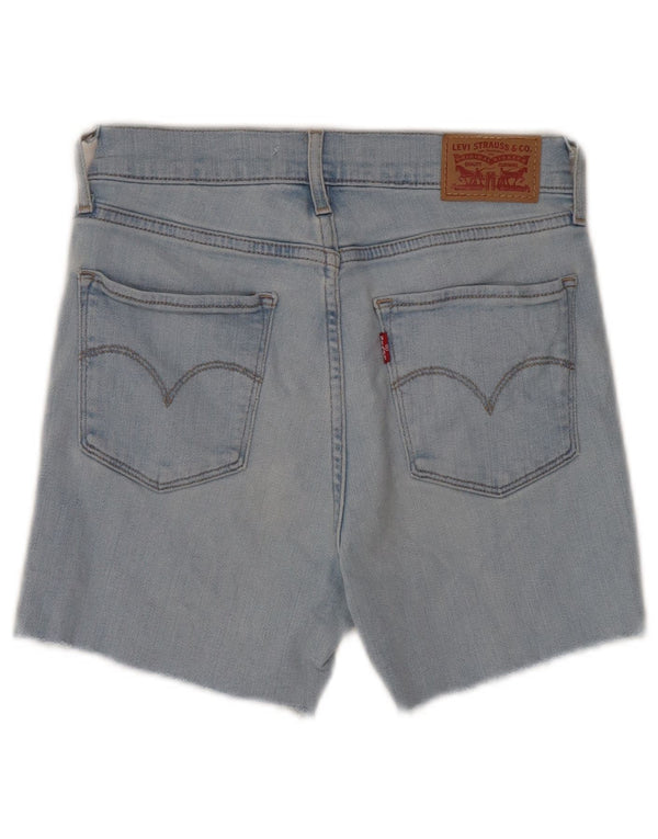 Levi's γυναικείο 724 ψηλό τζιν σορτς W26 μικρό μπλε βαμβακερό