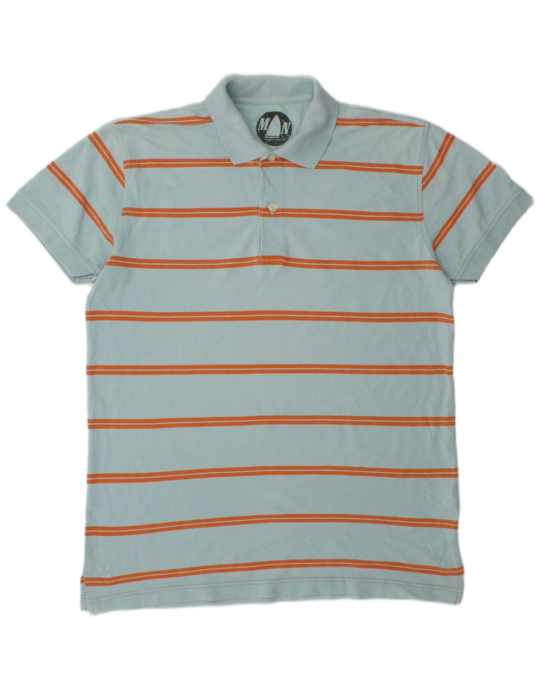 Murphy & Nye Ανδρικό κοντομάνικο γραφικό μπλουζάκι πόλο 2XL μπλε ριγέ βαμβακερό