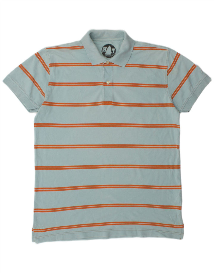 Murphy & Nye Ανδρικό κοντομάνικο γραφικό μπλουζάκι πόλο 2XL μπλε ριγέ βαμβακερό