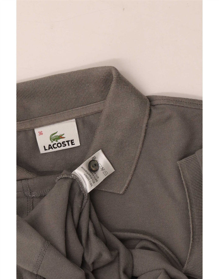Γυναικείο πουκάμισο Polo Lacoste Νούμερο 36 Μικρό γκρι βαμβακερό