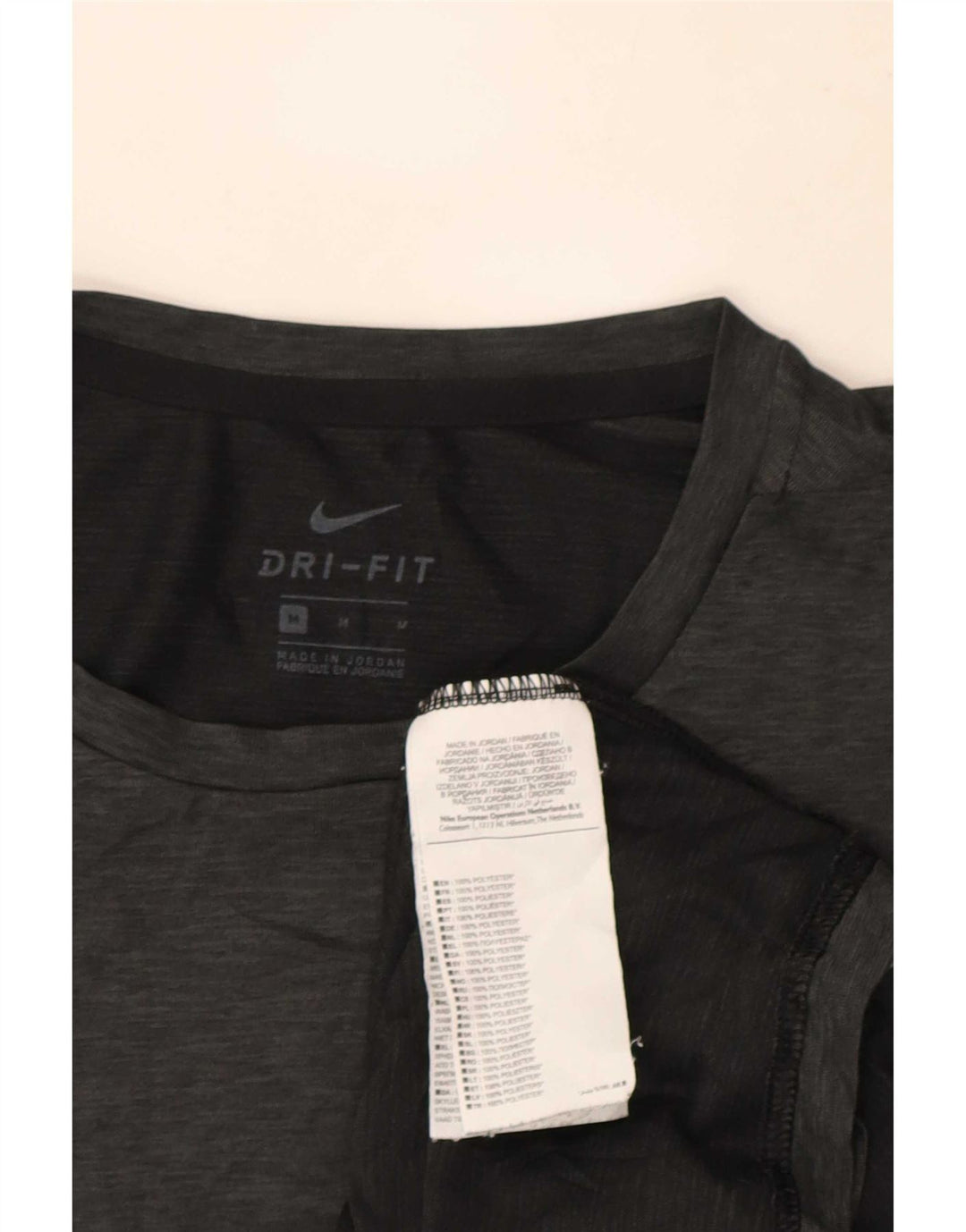 Ανδρικό μπλουζάκι Nike Dri Fit Τοπ μεσαίου γκρι πολυεστέρας
