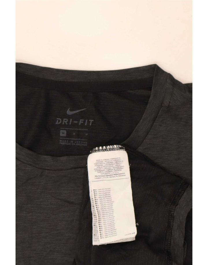 Ανδρικό μπλουζάκι Nike Dri Fit Τοπ μεσαίου γκρι πολυεστέρας