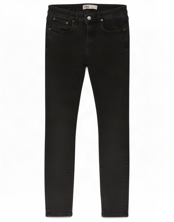Zara Womens Skinny Jeans EU 38 Small W28 L26 Black Cotton