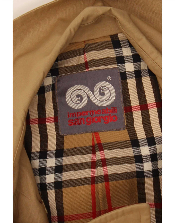 Sangiorgio Ανδρική καμπαρντίνα IT 54 2XL Beige Polyester