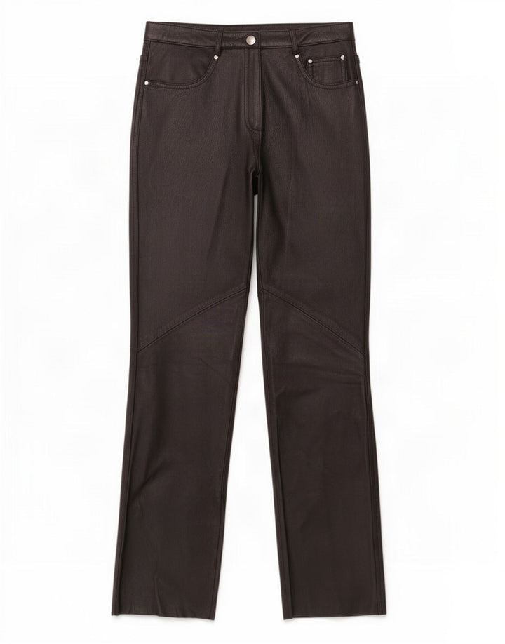 Γυναικείο ίσιο δερμάτινο παντελόνι Conbipel IT 42 Medium W27 L30 Μαύρο