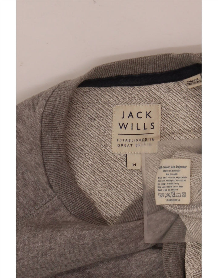 Ανδρικό γραφικό φούτερ Jack Wills, μεσαίο γκρι βαμβακερό