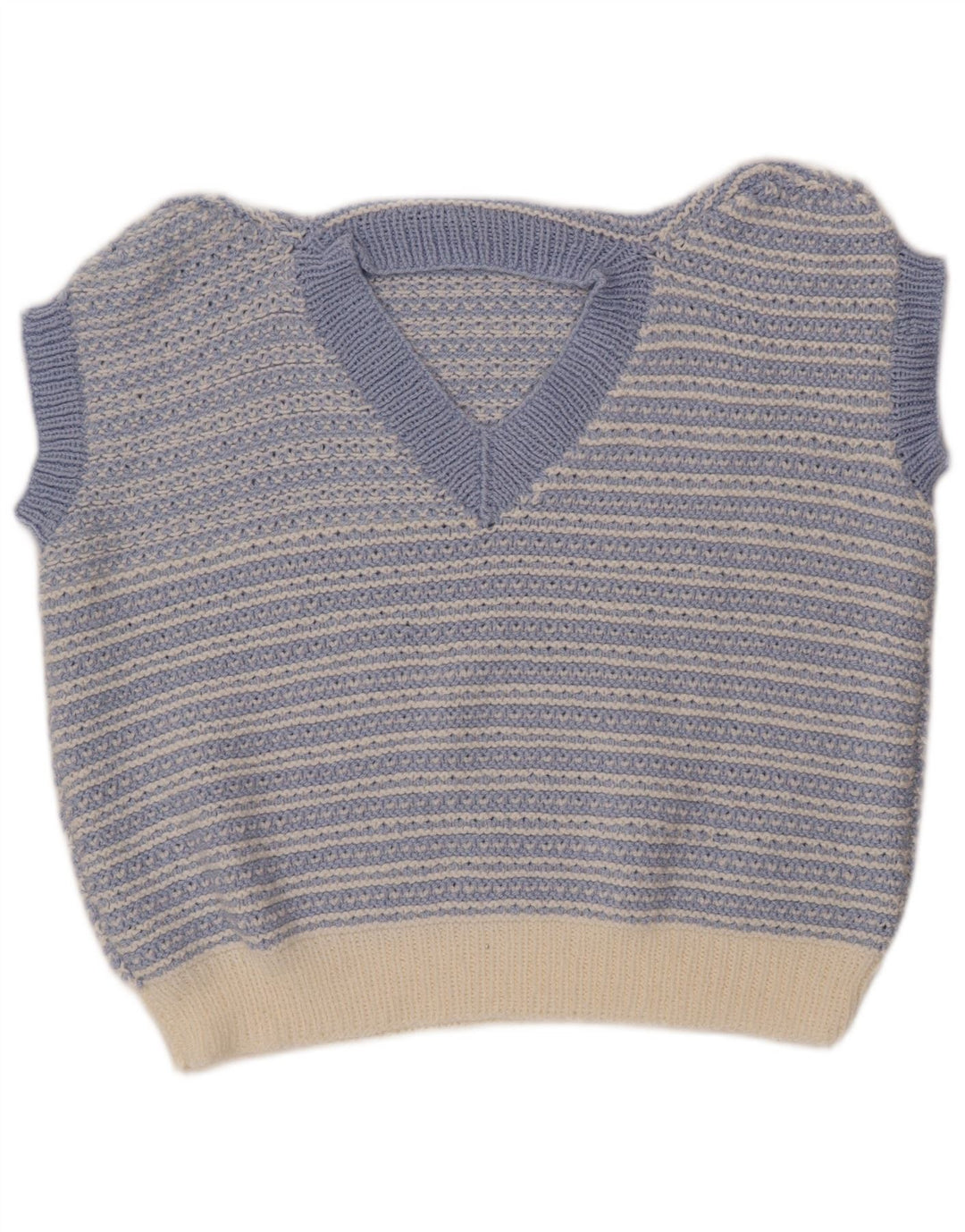 Γυναικείο γιλέκο VINTAGE Tank Top UK 18 XL Μπλε ριγέ