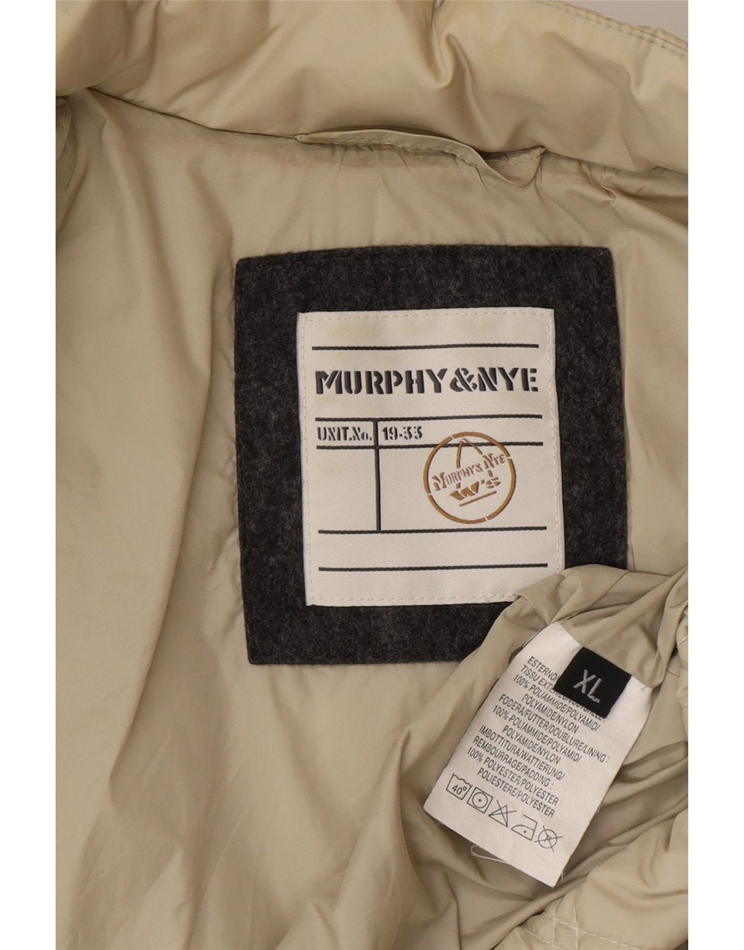 Murphy & Nye Γυναικείο Καπιτονέ μπουφάν UK 18 XL Beige Polyamide