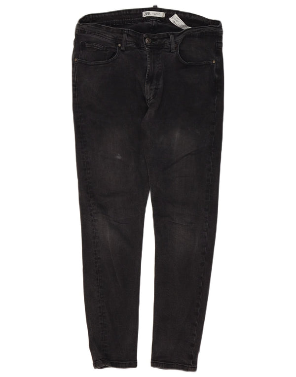 Zara Ανδρικό Skinny Jeans EU 44 Large W34 L28 Μαύρο βαμβακερό