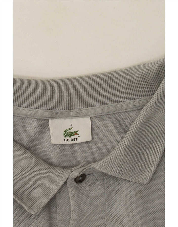 Ανδρικό μακρυμάνικο μπλουζάκι πόλο Lacoste Νούμερο 8 3XL Γκρι