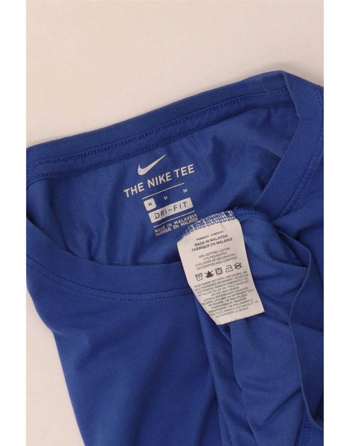 Ανδρικό μπλουζάκι Nike Dri Fit Μπλουζάκι από μεσαίο μπλε βαμβακερό