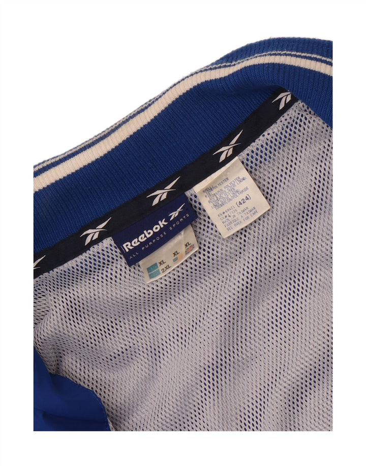 Ανδρική φόρμα με γραφικό πουλόβερ Reebok Top Jacket XL Blue Polyester