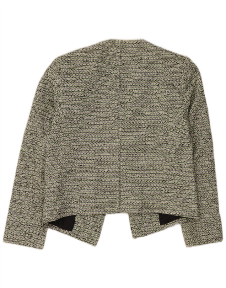 Topshop Γυναικείο Open Blazer Jacket UK 12 Μεσαίο πράσινο βαμβακερό